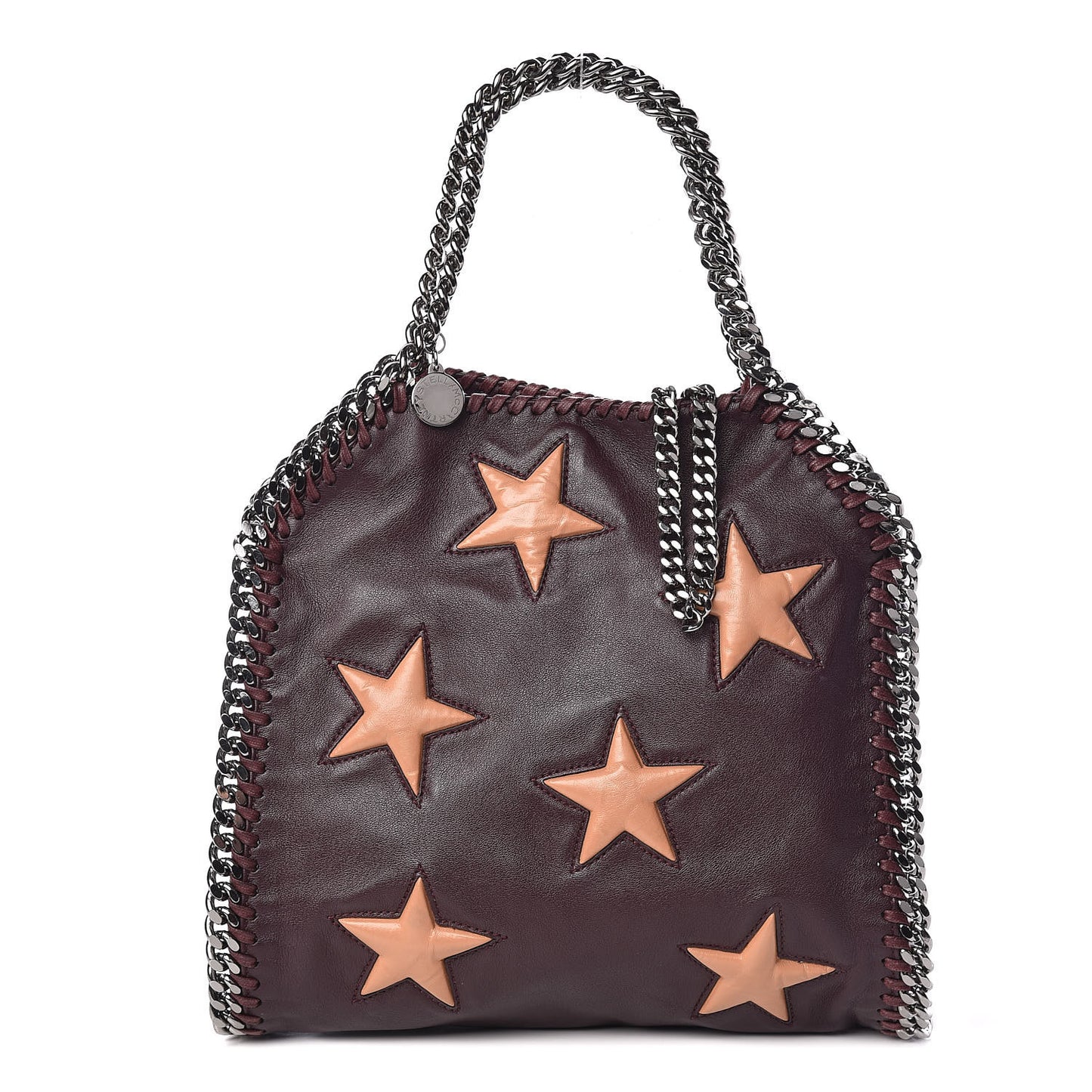 Alter Nappa Embossed Mini Star Falabella Tote Burgundy