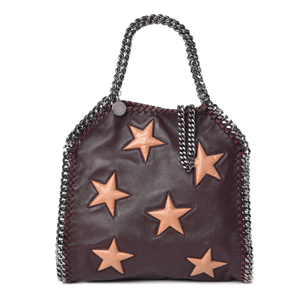 Stella McCartney Alter Nappa Embossed Mini Star Falabella Tote Burgundy 1 of 10