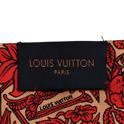 Louis Vuitton Silk Jeu De Louis BB Bandeau Beige 3 of 5