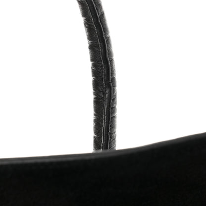 Celine Crocodile Embossed Calfskin Medium Phantom Luggage Black 15 of 16