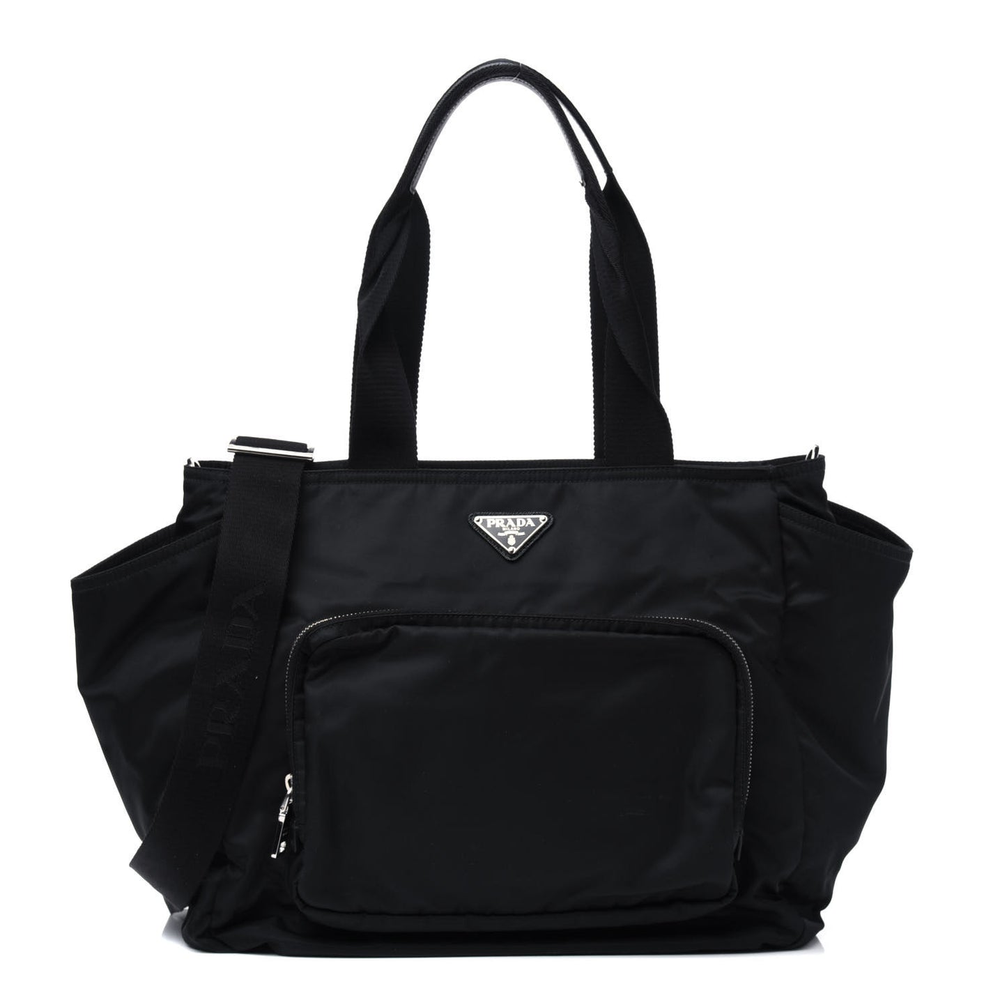 Nylon Vela Baby Bag Black