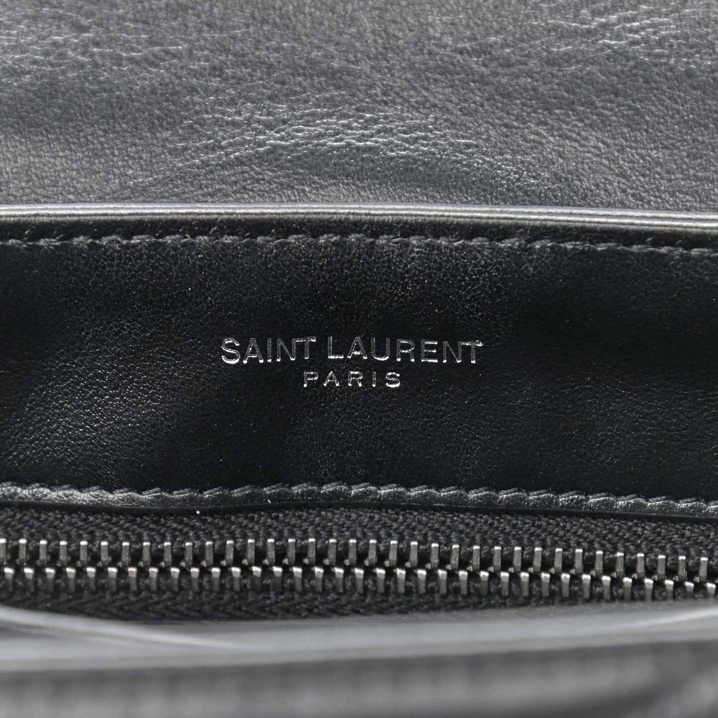 Calfskin Y Quilted Monogram Toy Loulou Crossbody Bag Black