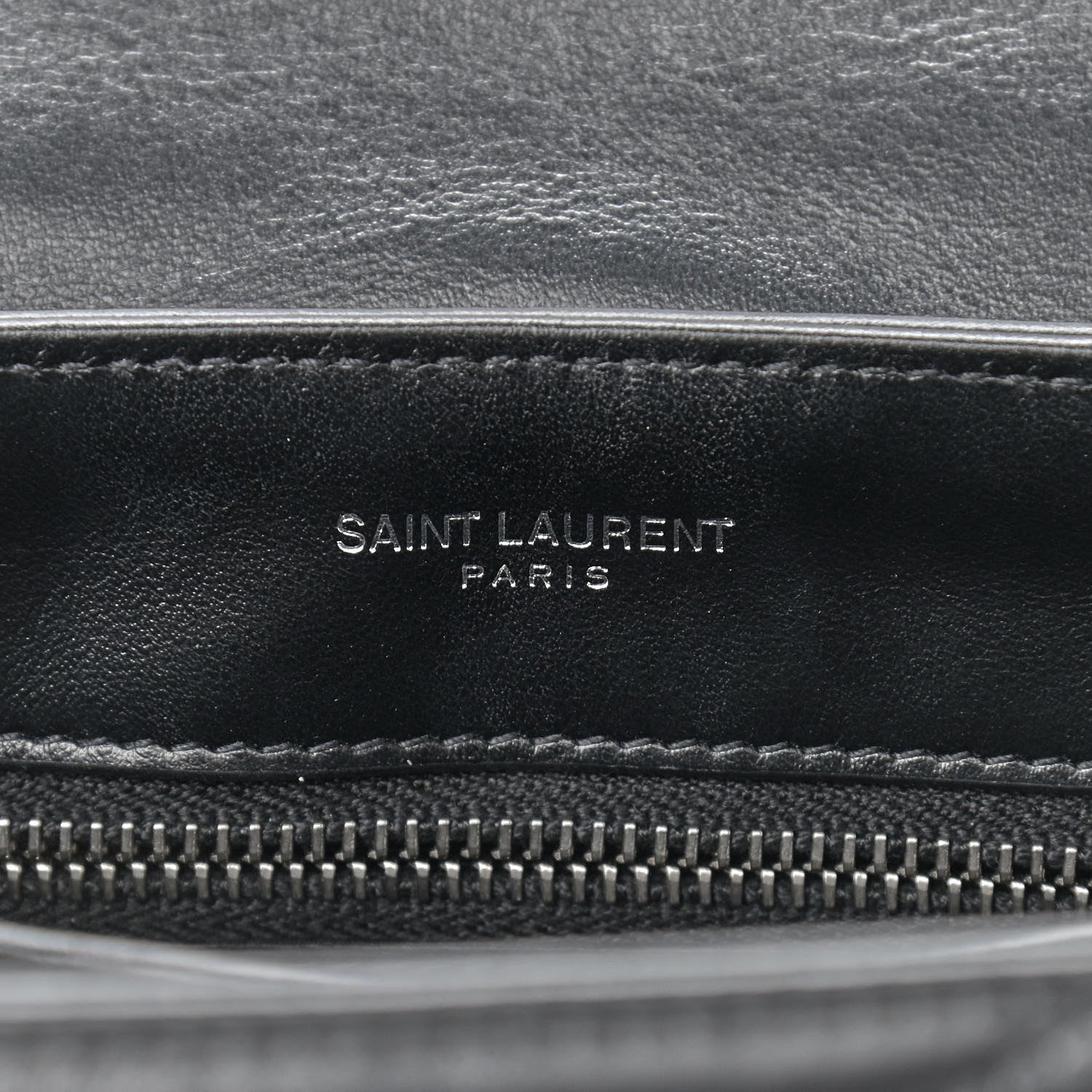 Saint Laurent Calfskin Y Quilted Monogram Toy Loulou Crossbody Bag Black 7 of 14