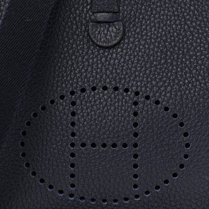 Hermes Taurillon Clemence Evelyne TPM Bleu Nuit 7 of 10