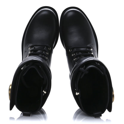 Gucci Flores Calfskin Nappa Matelasse GG 40mm Ankle Boots 36.5 Black 2 of 9