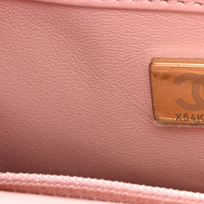 Chanel Lambskin Crystal Diamante Small Flap Light Pink 7 of 10