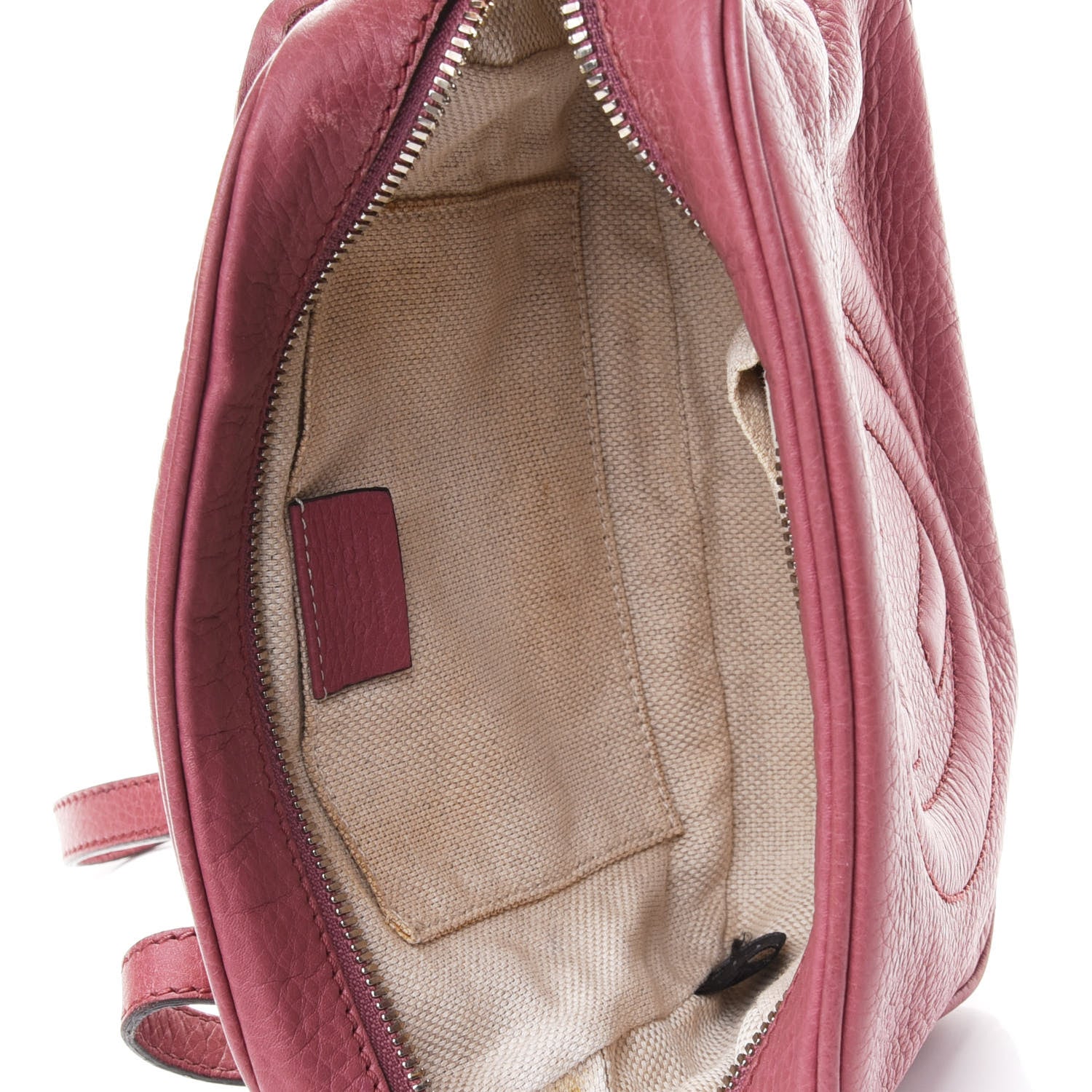 Gucci Pebbled Calfskin Small Soho Disco Bag Peonia Flower 4 of 4