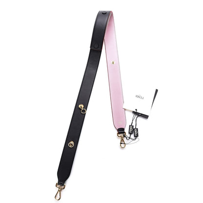 Fendi Vitello Dolce Tri-Color Buttoned Strap You Black Peonia Cuoio 5 of 5