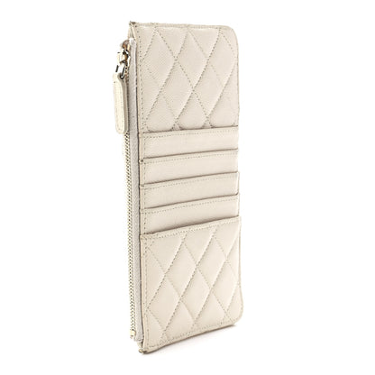Chanel Caviar Quilted Classic iPhone Pouch Light Beige 3 of 11