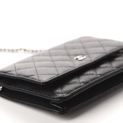 Chanel Caviar Quilted Wallet On Chain WOC Black 6 of 12