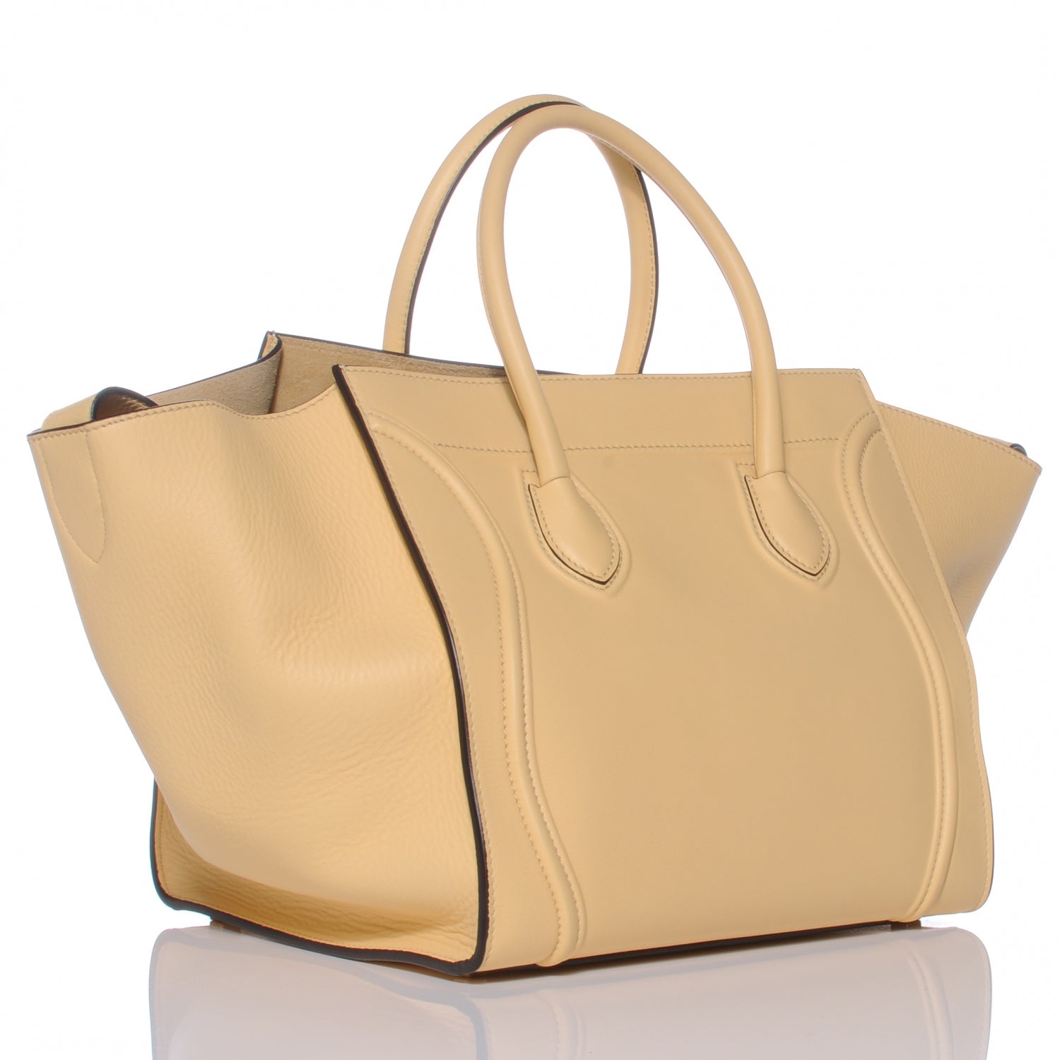 Celine Smooth Calfskin Leather Small Phantom Luggage Butter 3 of 8