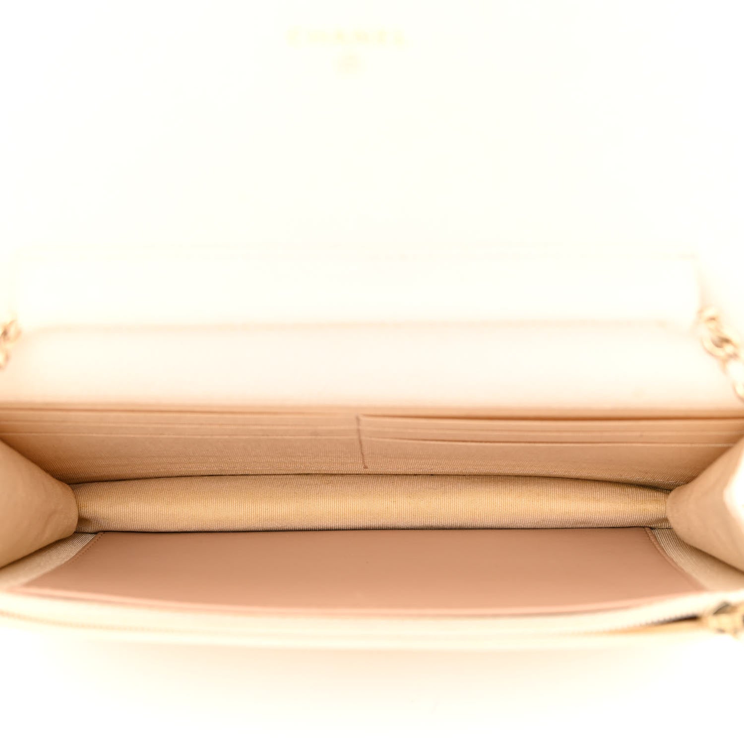 Chanel Grained Calfskin Quilted Cuba Wallet On Chain WOC White 5 of 11
