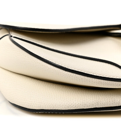 Christian Dior Grained Calfskin Saddle Bag White 16 of 21