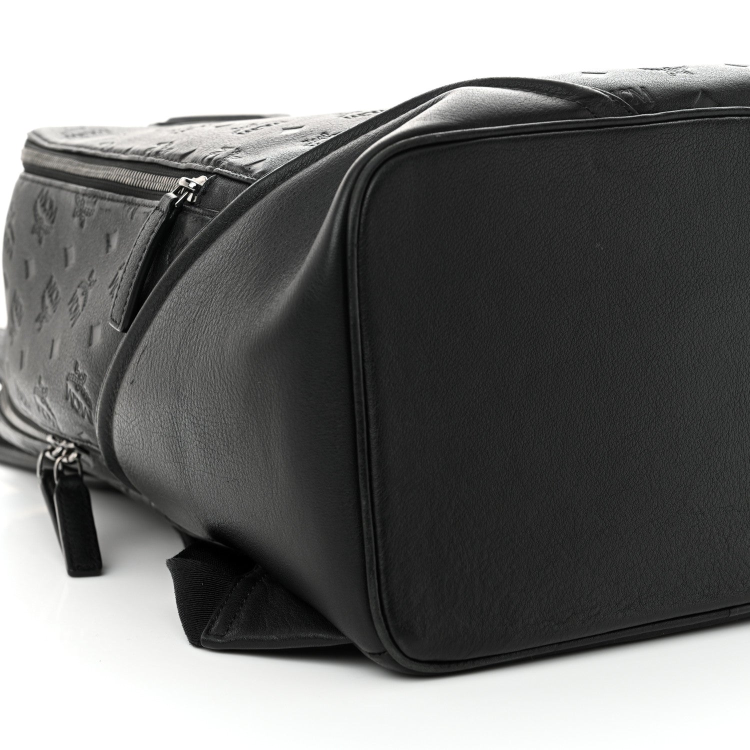 MCM Calfskin Ottomar Monogram Duke Backpack Black 10 of 12