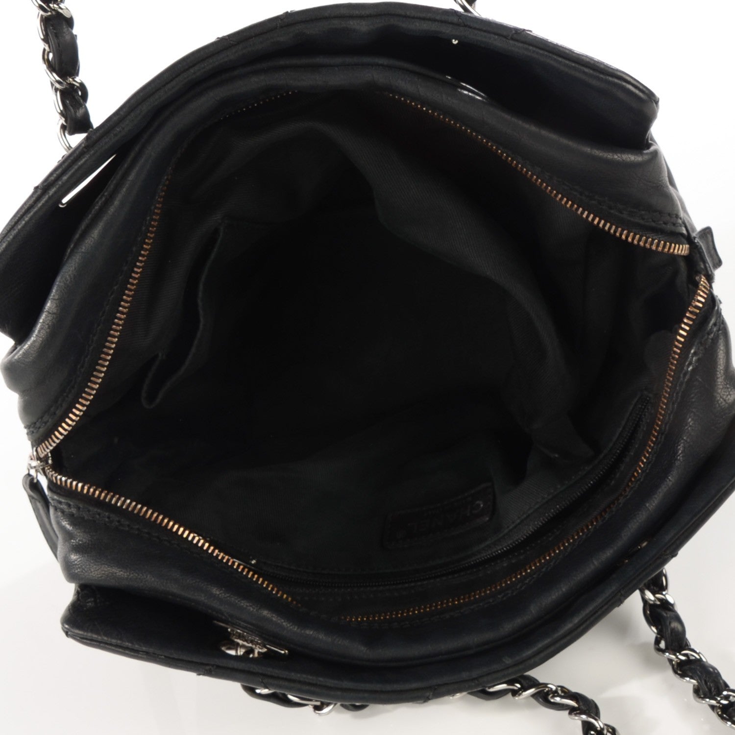Chanel Calfskin Small Diamond Stitch Tote Black 5 of 7