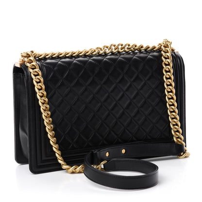 Chanel Lambskin Quilted New Medium Boy Flap Black 3 of 16