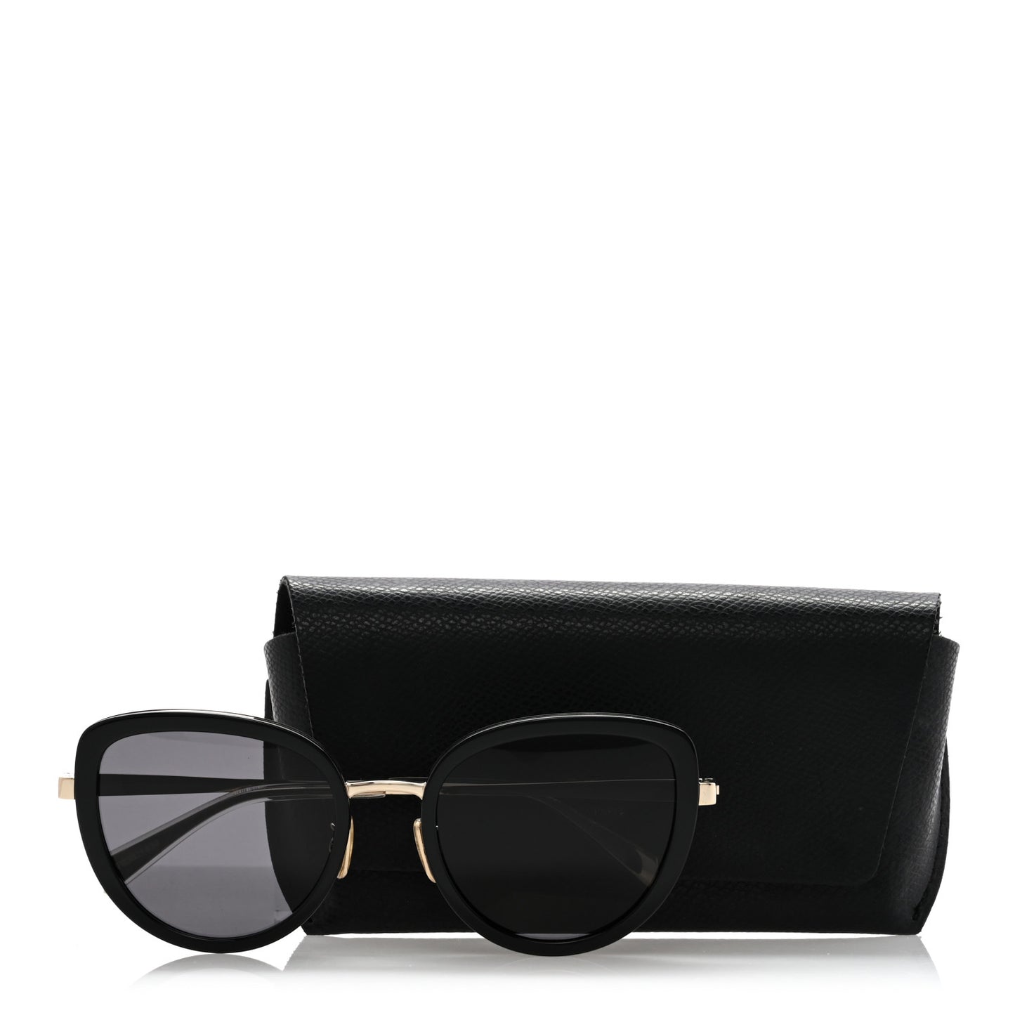 Oversized Square Metal Sunglasses CL40203U Black