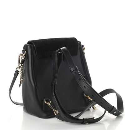Chloe Suede Calfskin Small Faye Backpack Black 3 of 9