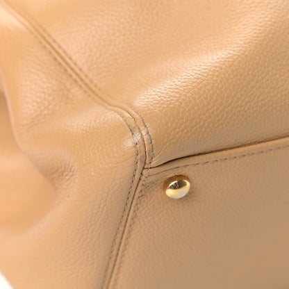 Chanel Calfskin Cerf Executive Shopper Tote Beige 12 of 15