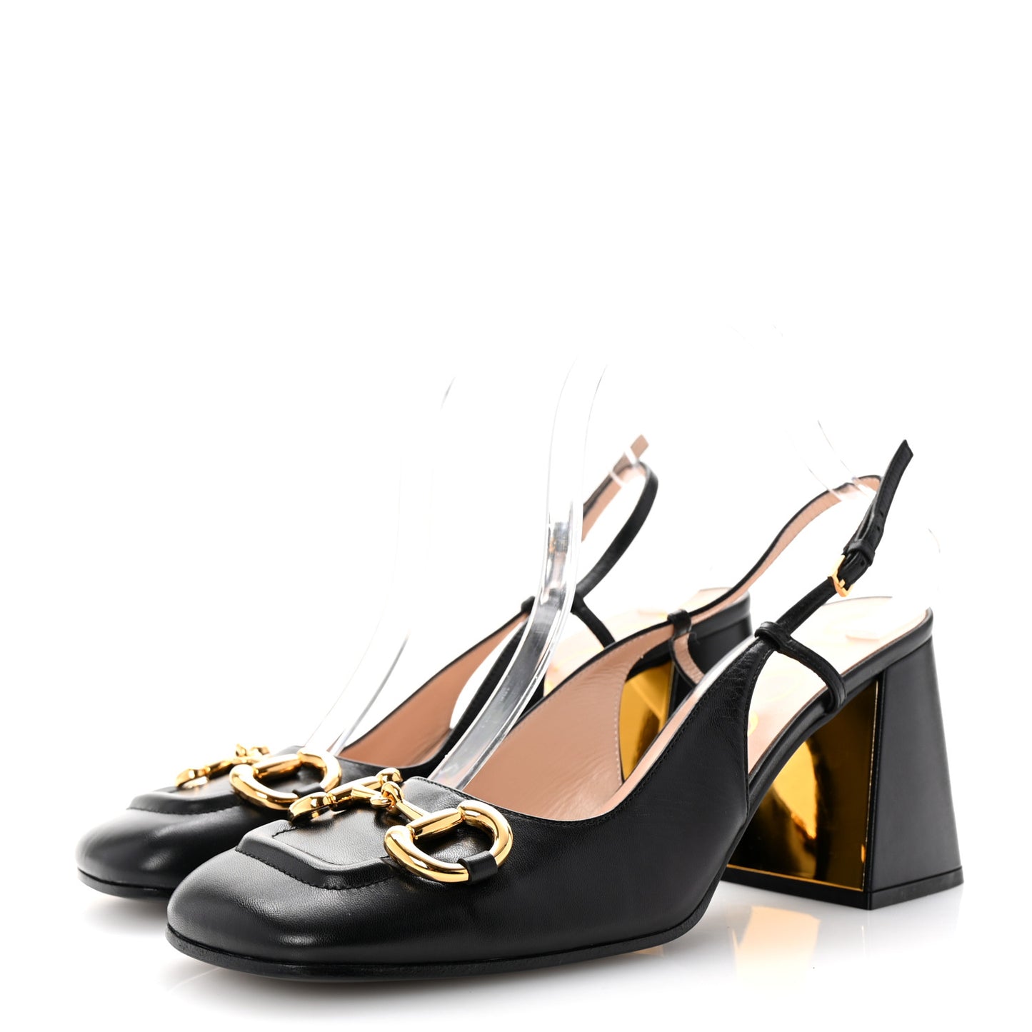 Malaga Kid Horsebit 75mm Slingback Pumps 40 Black