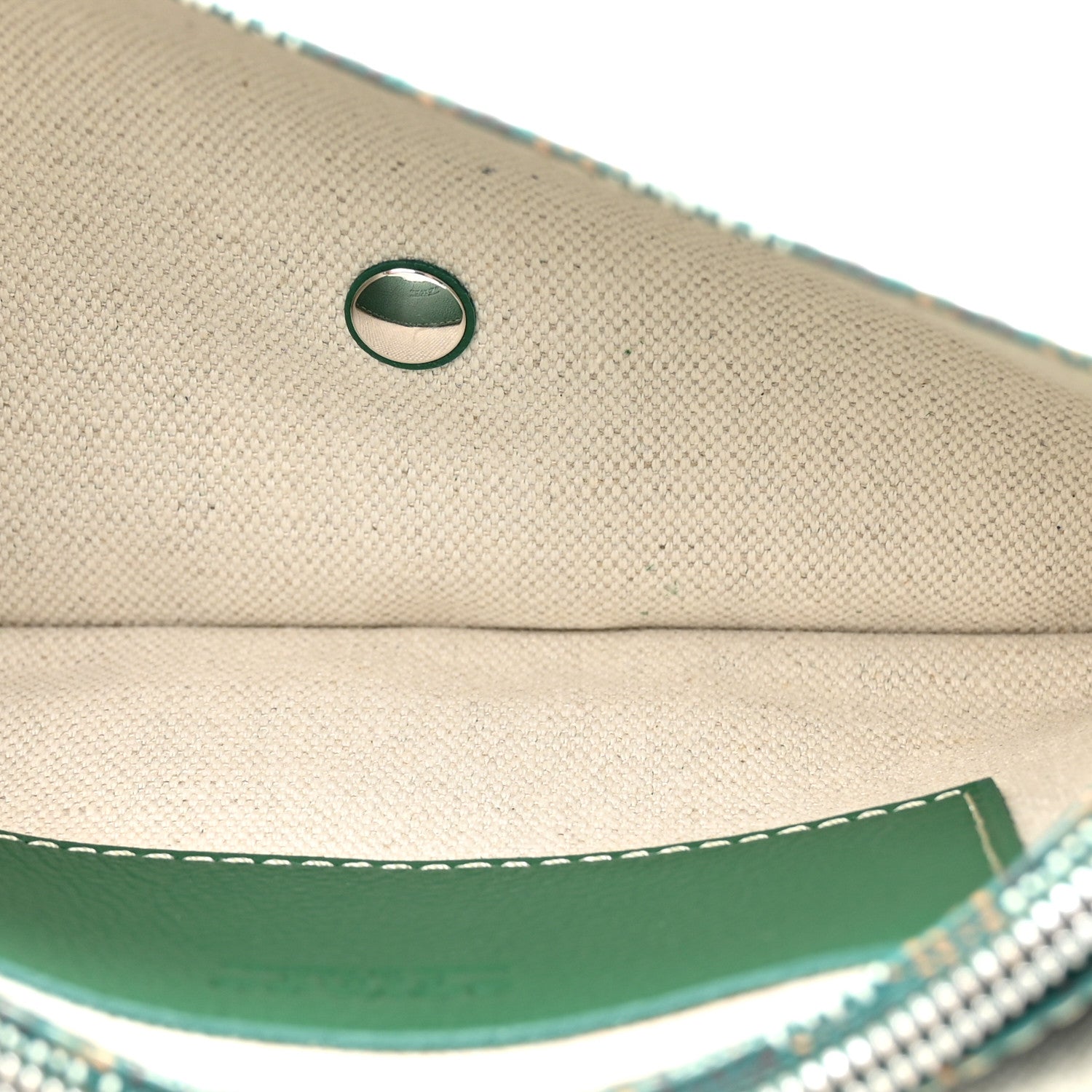 Goyard Goyardine Plumet Wallet Clutch Green 5 of 10