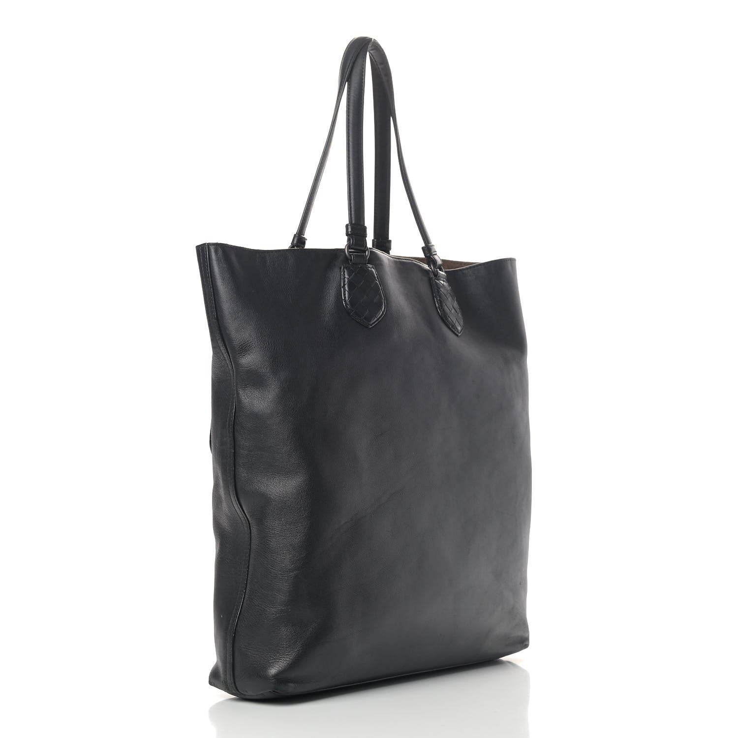 Bottega Veneta Calfskin Front Pocket Tote Black 3 of 14