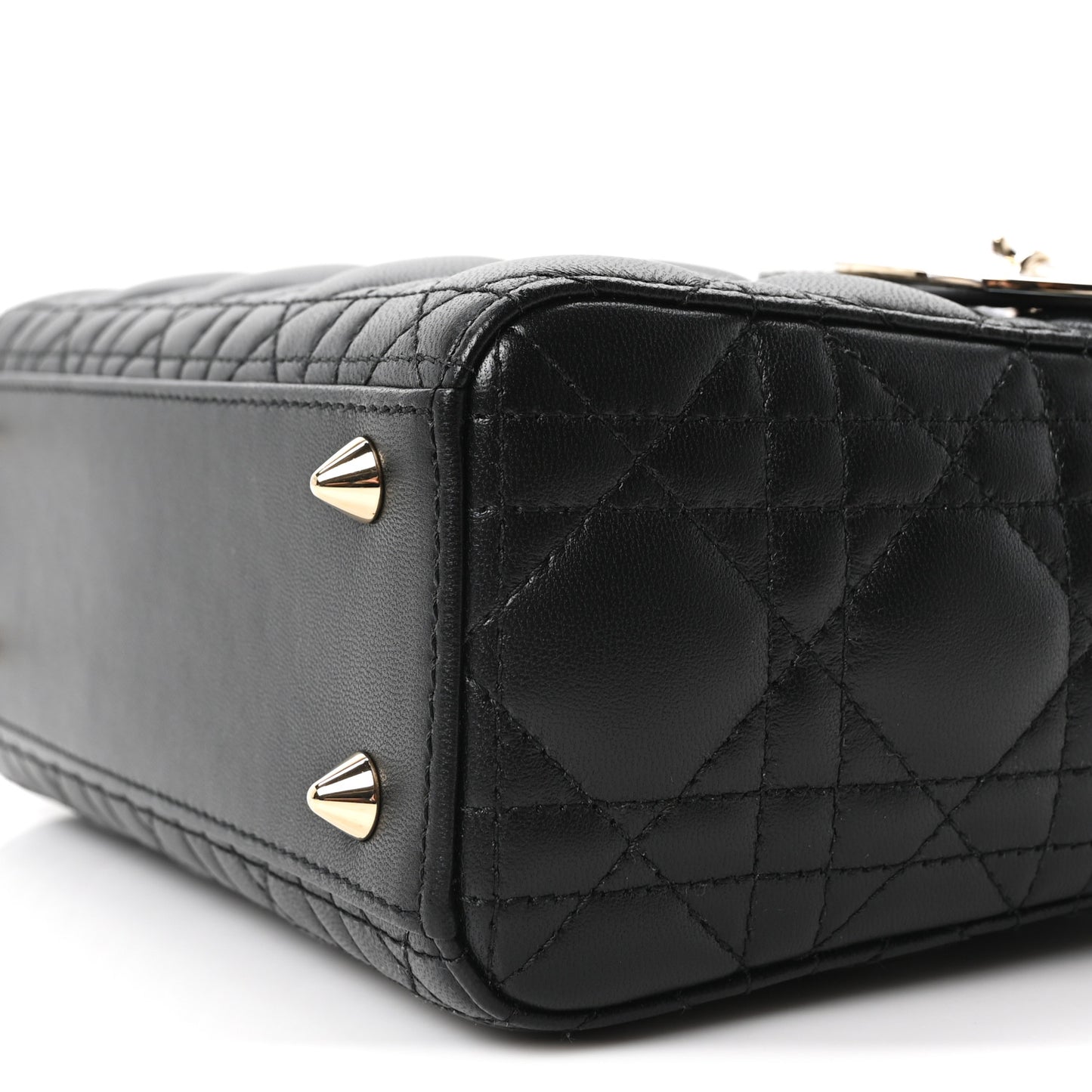 Lambskin Cannage Small My ABCDior Lady Dior Black