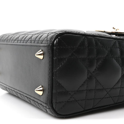 Christian Dior Lambskin Cannage Small My ABCDior Lady Dior Black 10 of 10