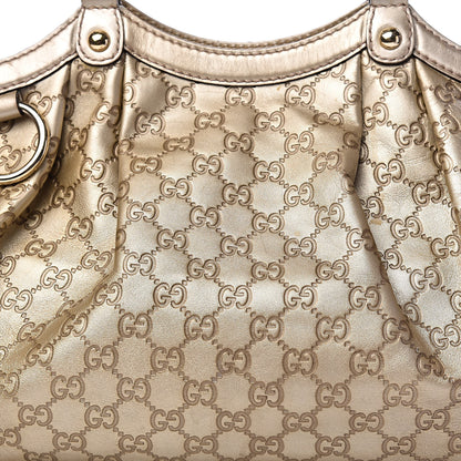Gucci Guccissima Medium Sukey Tote Champagne 20 of 20
