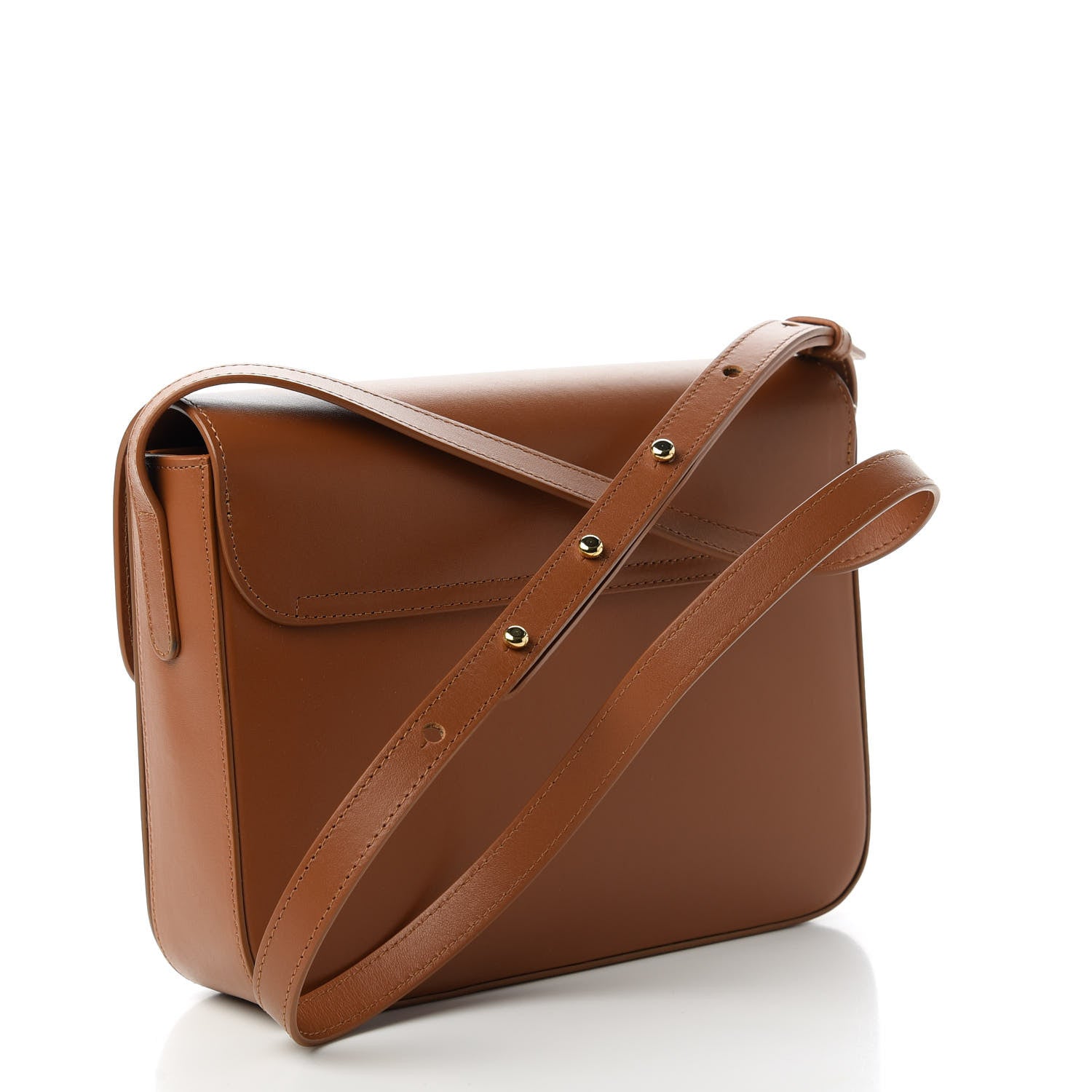 Mansur Gavriel Calfskin Envelope Flap Crossbody Bag Saddle 3 of 9