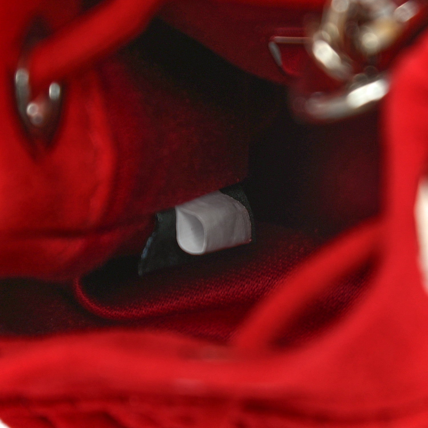 Miu Miu Suede Matelasse Mini Bucket Bag Cherry 7 of 11