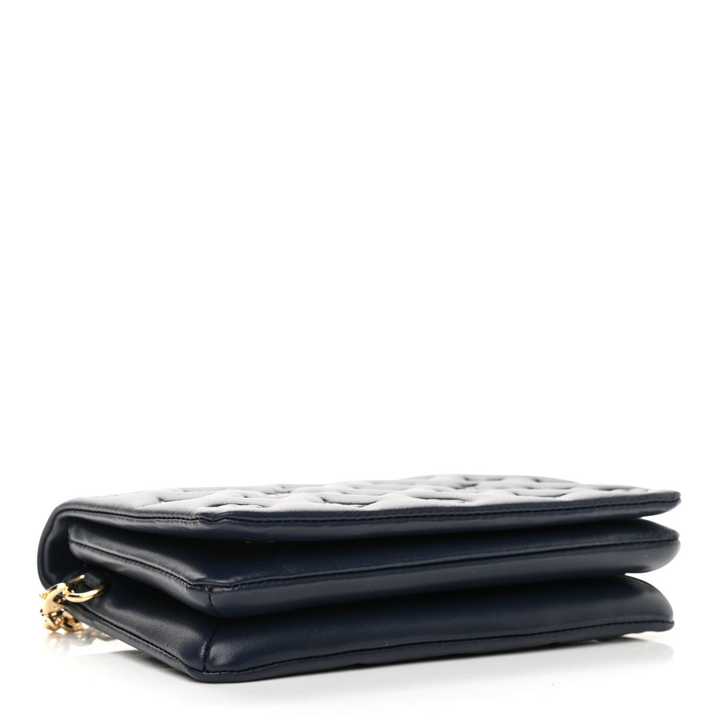 Lambskin Embossed Monogram LV Garden Pochette Coussin Navy