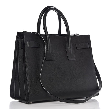 Saint Laurent Grained Calfskin Small Sac De Jour Black 4 of 8