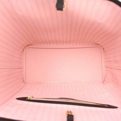 Louis Vuitton Damier Ebene Neo Neverfull MM Rose Ballerine 6 of 10