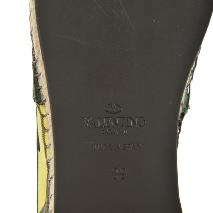 Valentino Garavani Canvas Camouflage Espadrille Flats 39 Muticolor 9 of 11