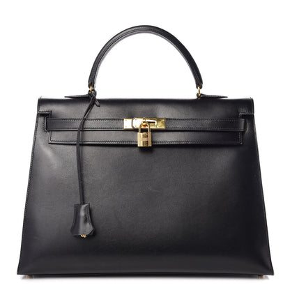 Hermes Box Kelly Sellier 35 Black 1 of 23