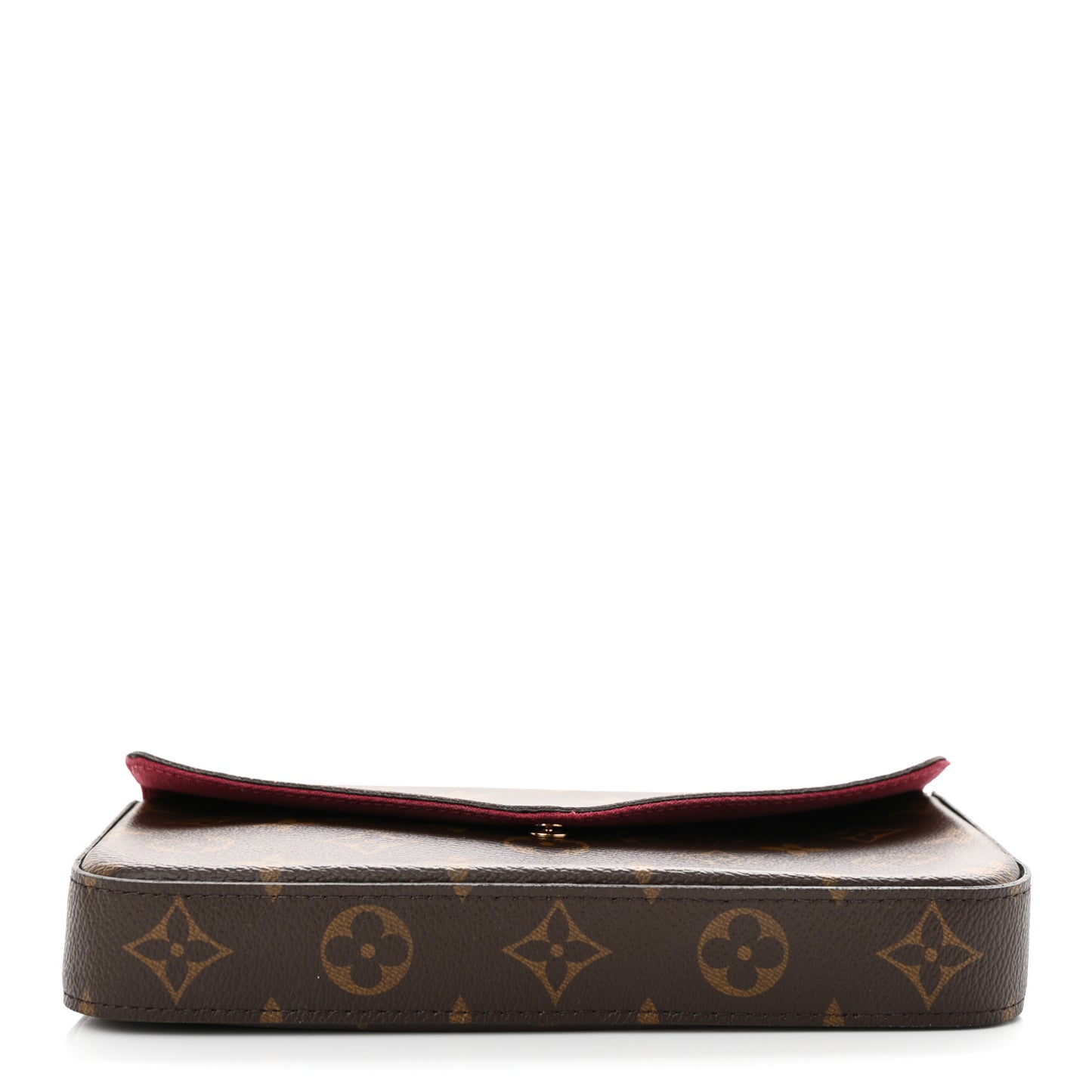 Monogram Pochette Felicie Chain Wallet Fuchsia