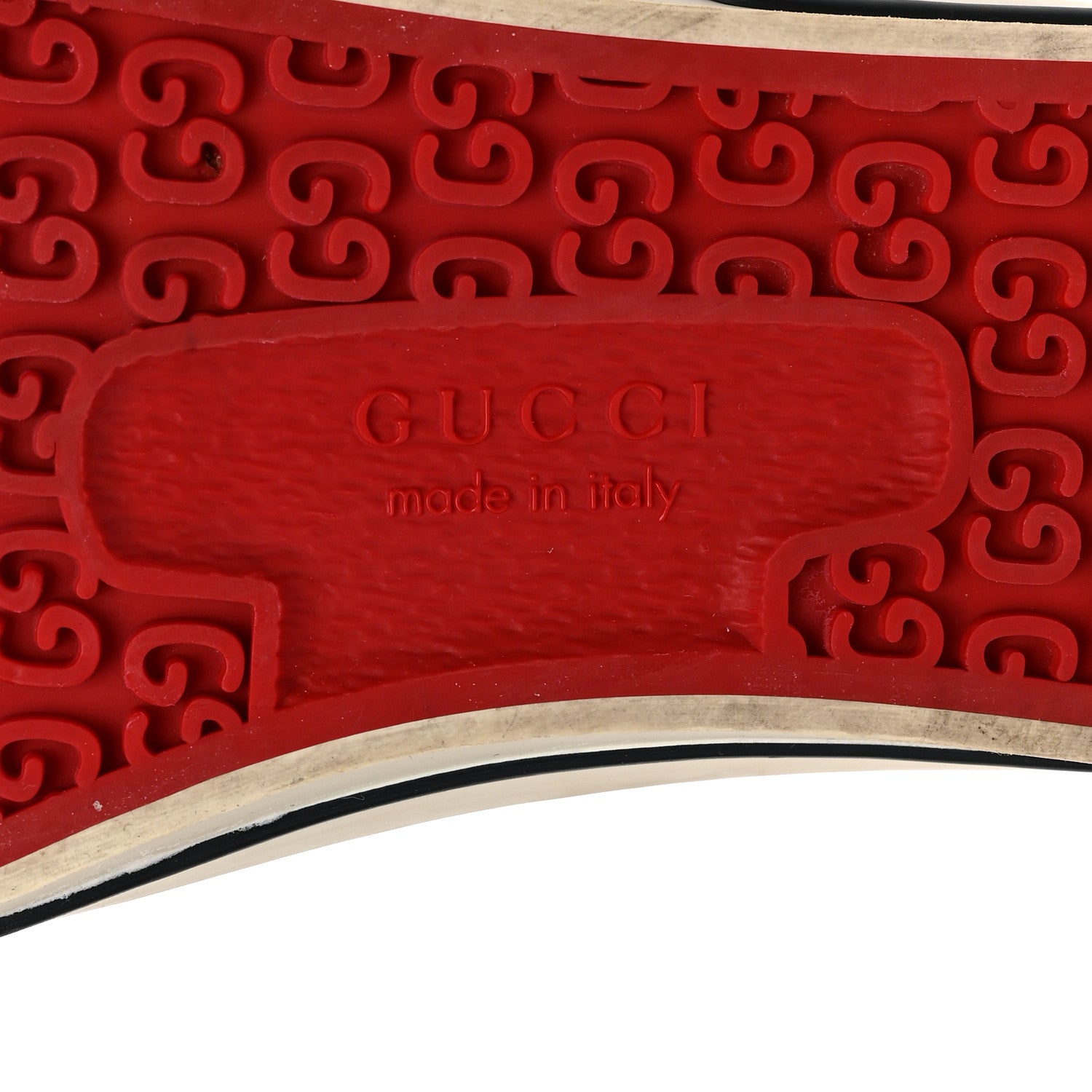 Gucci GG Monogram Web Womens 1977 Tennis Sneakers 38 Beige Ebony Mystic White 6 of 7
