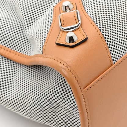Balenciaga Calfskin Twill Perforated Classic Hardware City Tan 14 of 16