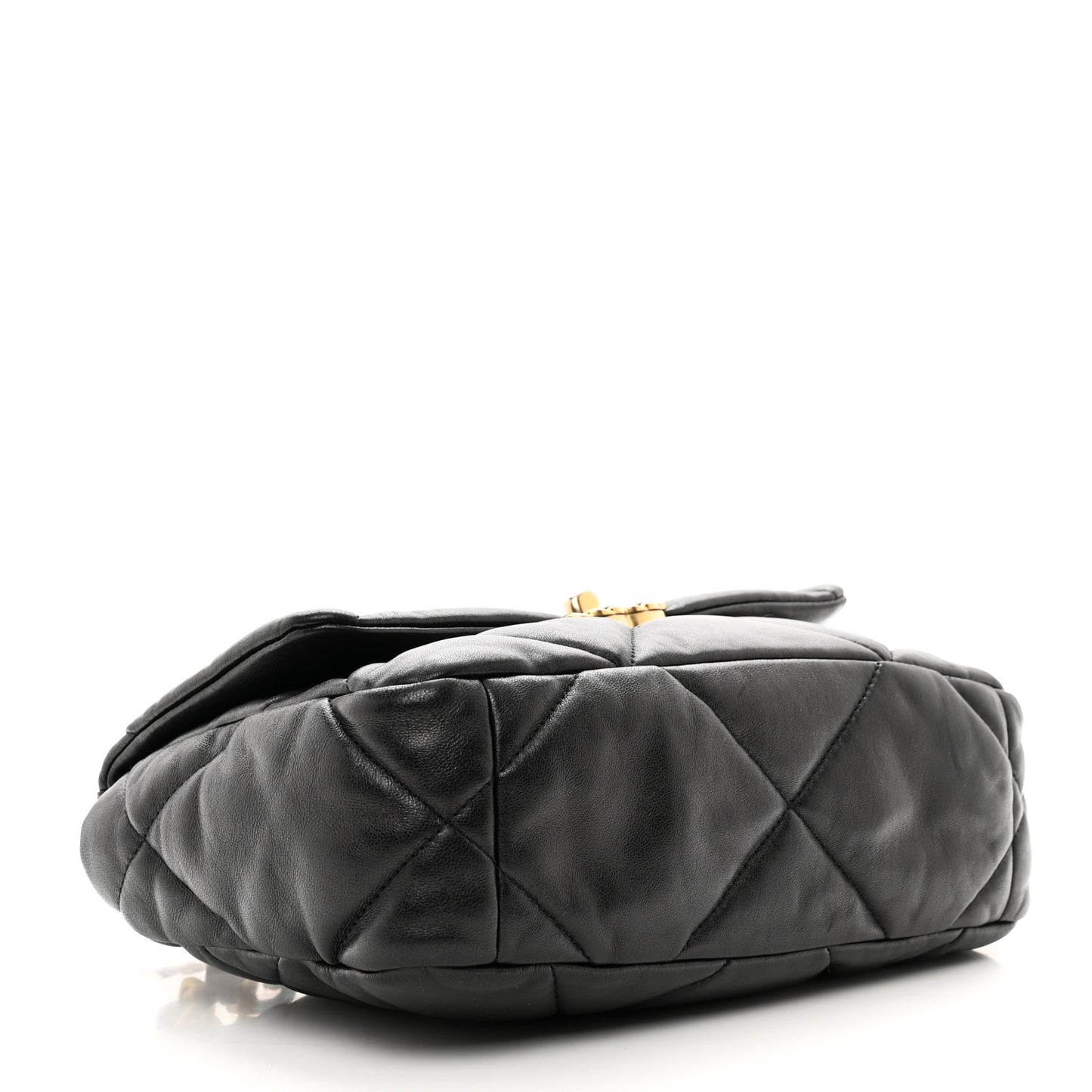 Lambskin Quilted Medium Chanel 19 Flap Black