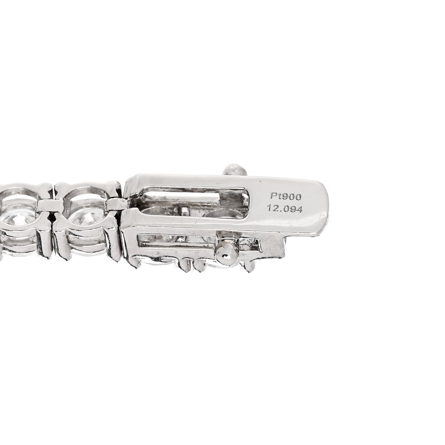 Parker & West by FASHIONPHILE Platinum Diamond 12.09ct Tennis Bracelet 5 of 6
