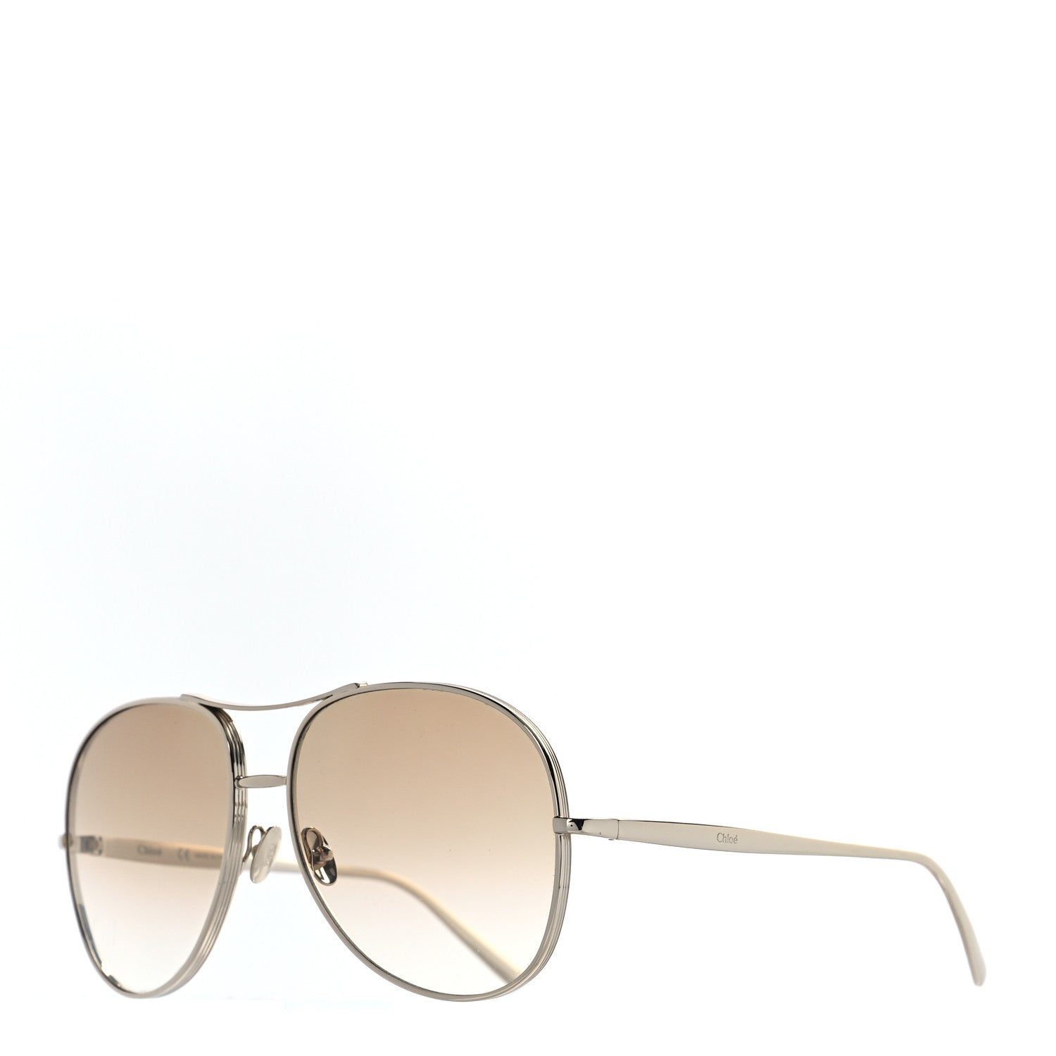 Chloe Metal Aviator CE127S Sunglasses Gold 1 of 7