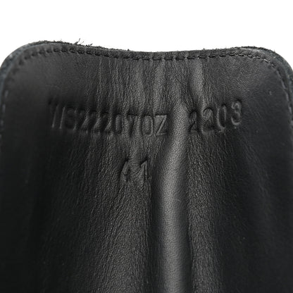 Hermes Glossed Calfskin Funk Ankle Boots 41 Black 8 of 10