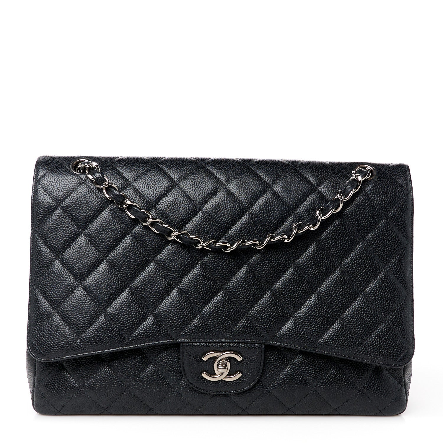 Chanel Caviar Quilted Maxi Single Flap Black 1 of 11