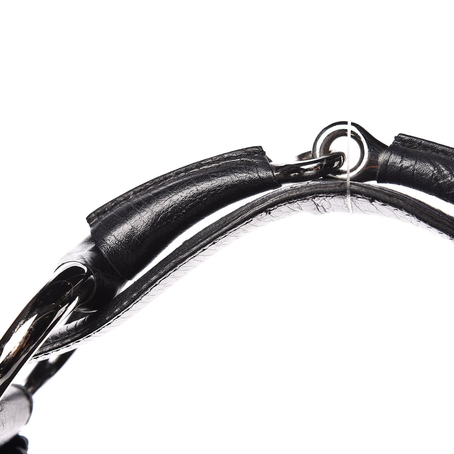 Gucci Monogram Large Horsebit Chain Hobo Black 12 of 13