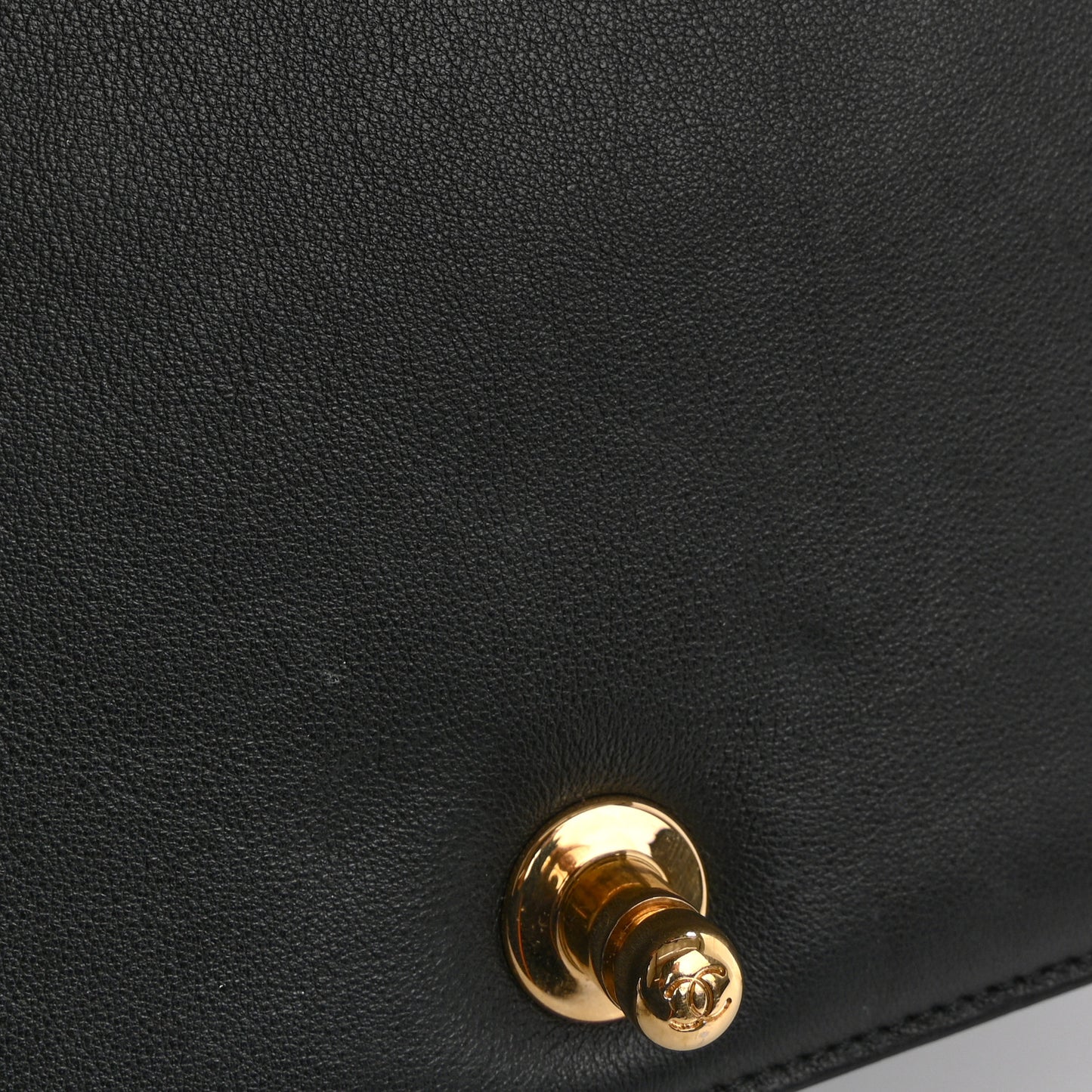 Calfskin Chevron Quilted Medium Boy Flap Black