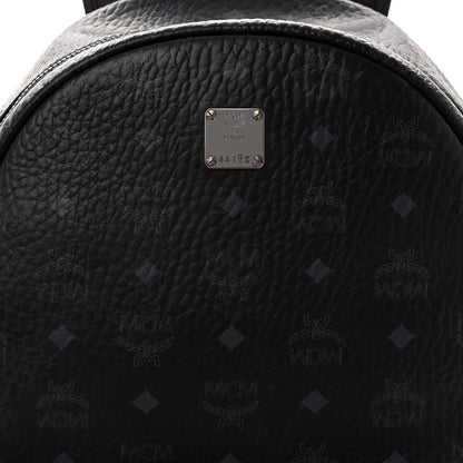 MCM Visetos Medium Side Studs Stark Backpack Black 8 of 11