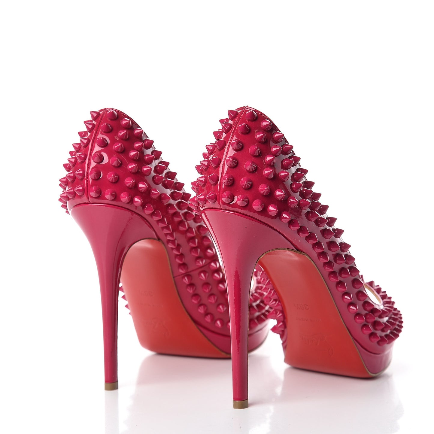 Patent Yolanda Spikes 120 Pumps 39.5 Grenadine