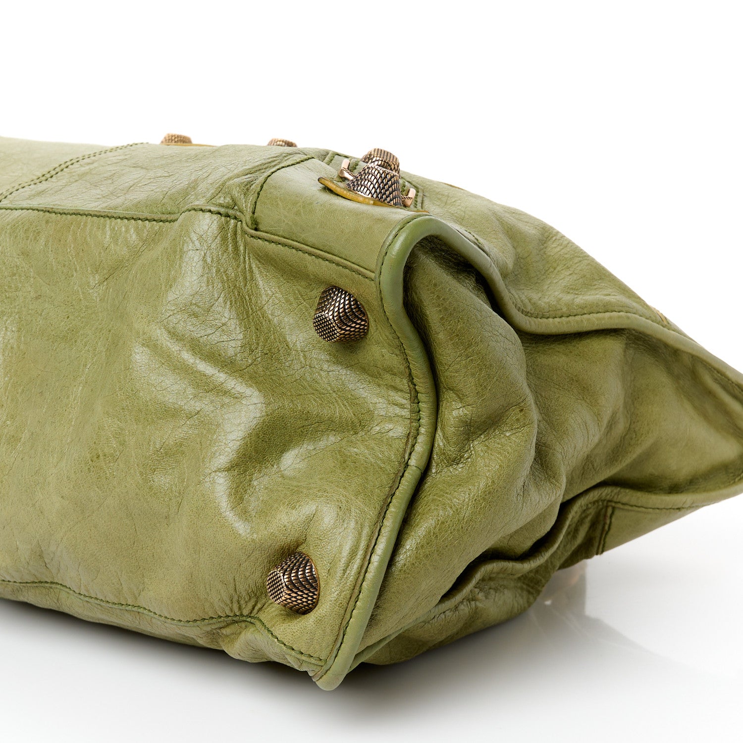 Balenciaga Agneau Giant 21 Rose Gold Hardware Work Vert Militaire 11 of 12