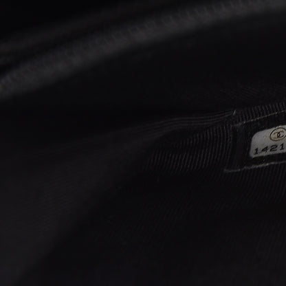 Chanel Caviar Quilted Large Gusset Flap Wallet Black 8 of 9